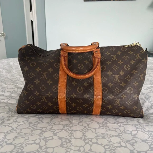 Louis Vuitton Brown Monogram Keepall 45 w/ USC logo - Picture 2 of 10